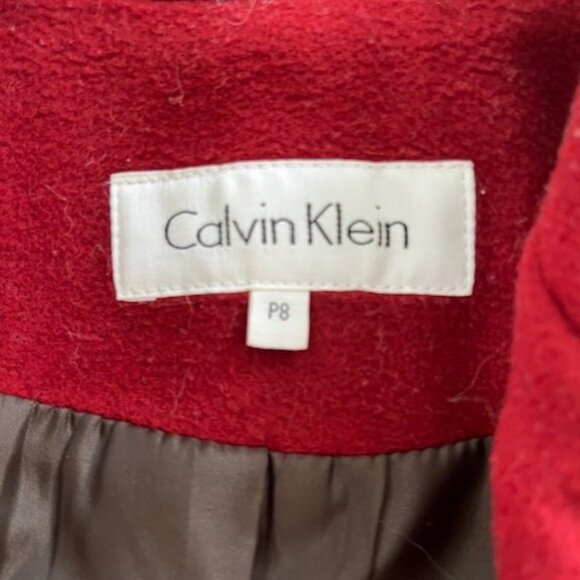 Red double breasted pea coat - Picture 5 of 6